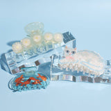 Goldfish Women's Hair Claw in Crystal Clear Blue Acetate