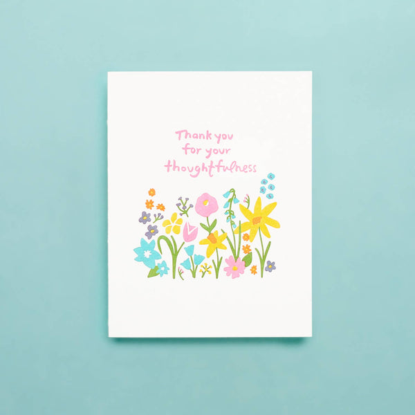 Thoughtfulness Letterpress Greeting Card