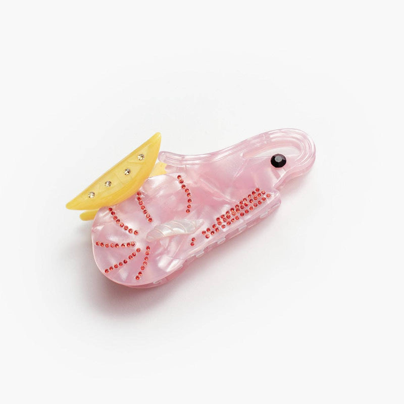 Shrimp Cocktail with Lemon Small Hair Claw Clip
