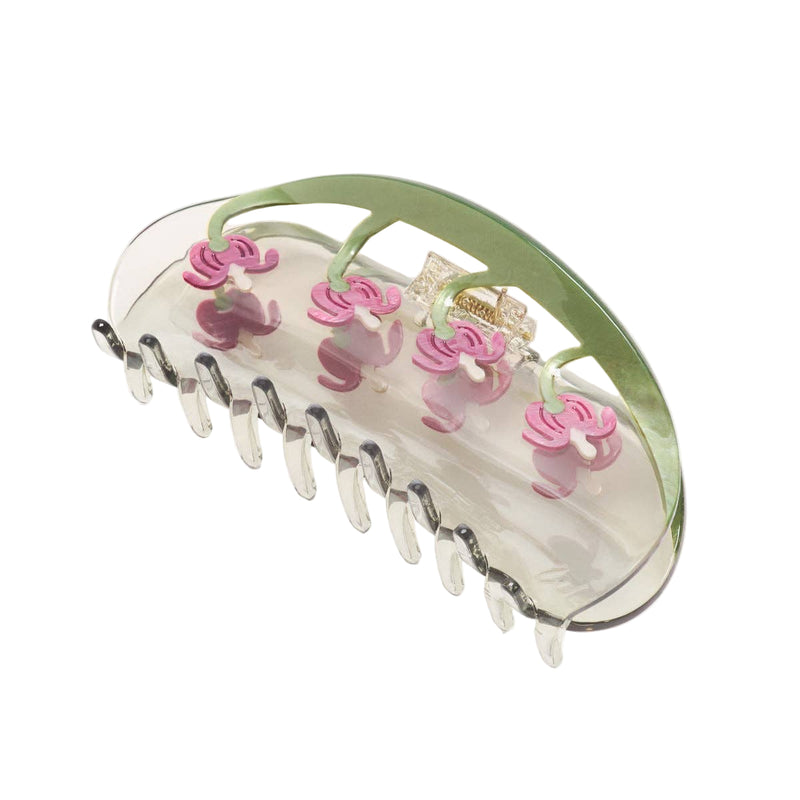 Bleeding Heart Flower Claw Clip