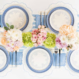 Dusty Blue Striped Table Runners