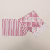 Striped Colorful Turkish Cotton Peshtemal Towel: Dark Navy Blue / Beach Towel