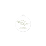 Darlington Round Letterpress Holiday Gift Tag