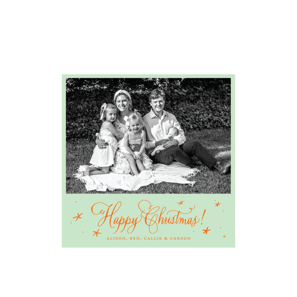 Davenport Classic Printed Small Square Holiday Card