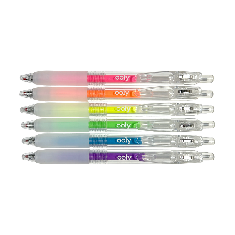 Jelly Gloss Neon Multi-Surface Deco Gel Pens - Set of 6