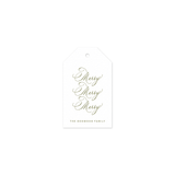 Dogwood Luggage Letterpress Holiday Gift Tag