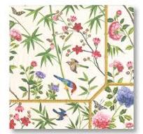 Chinese Wallpaper - Cream Boxed Set Cocktail Napkin