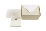 Original Crown Mill Classic Laid Note Card Presentation Box: Grey / 4x6"