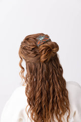Goldfish Women's Hair Claw in Crystal Clear Blue Acetate