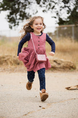 Girls Glitter Heart Purse, Gold