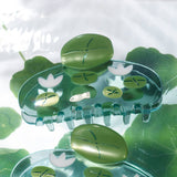 Nimue Pond with Lotus Flowers and Fish Acetate Hair Claw