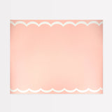 Scalloped Edge Pink Table Runner