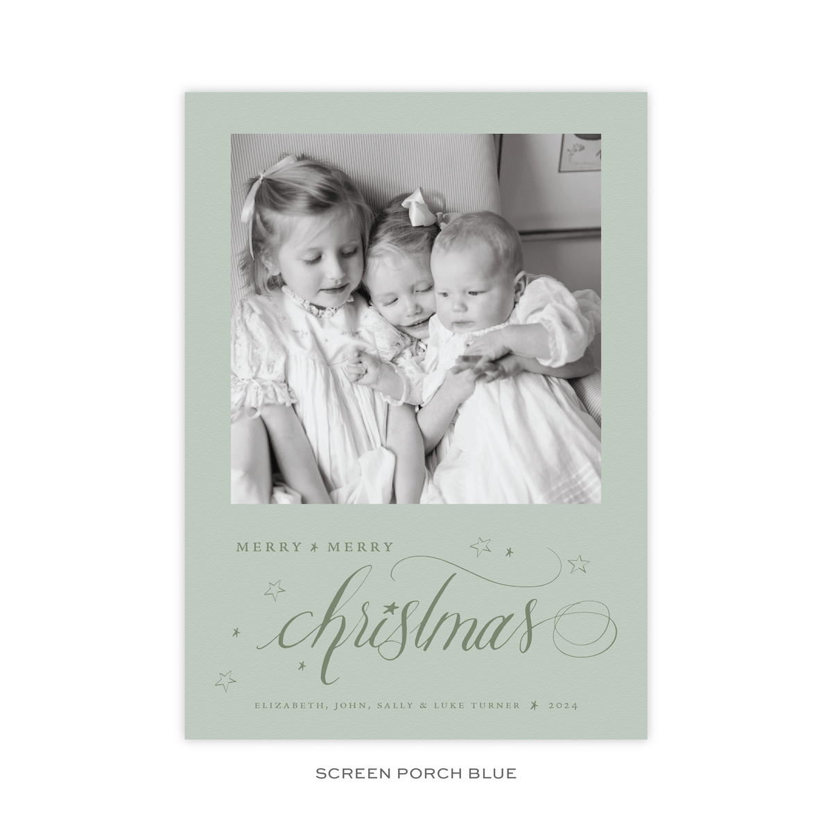 Elizabeth Classic Flat Print Holiday Card, Large (Archive)