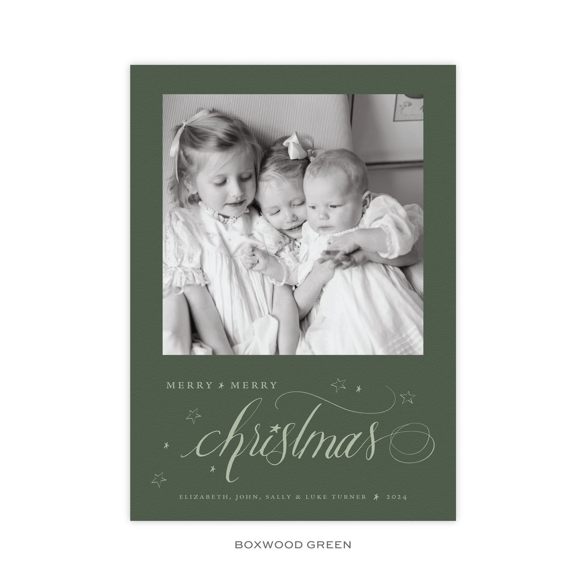 Elizabeth Classic Flat Print Holiday Card, Large (Archive)