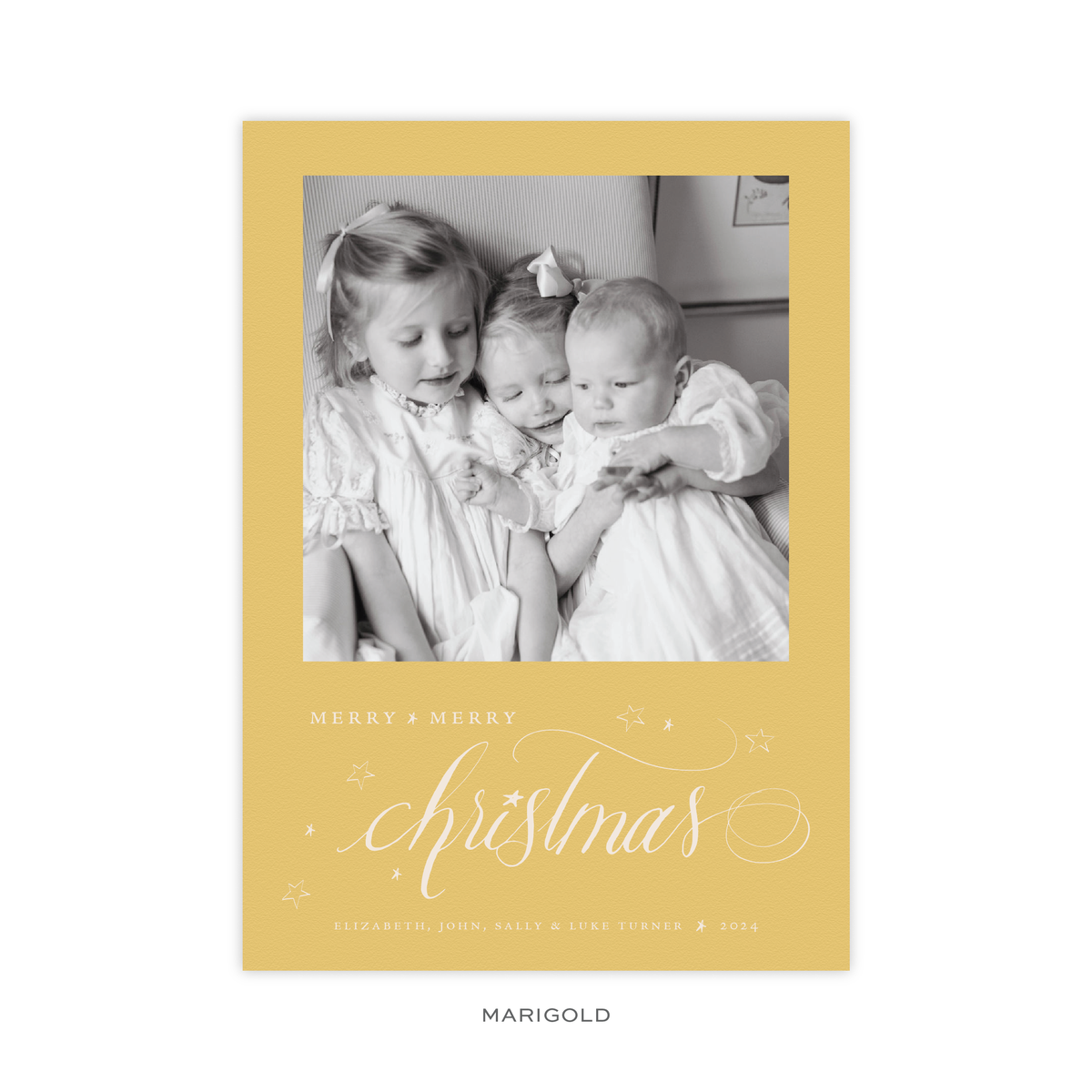 Elizabeth Classic Flat Print Holiday Card, Large (Archive)
