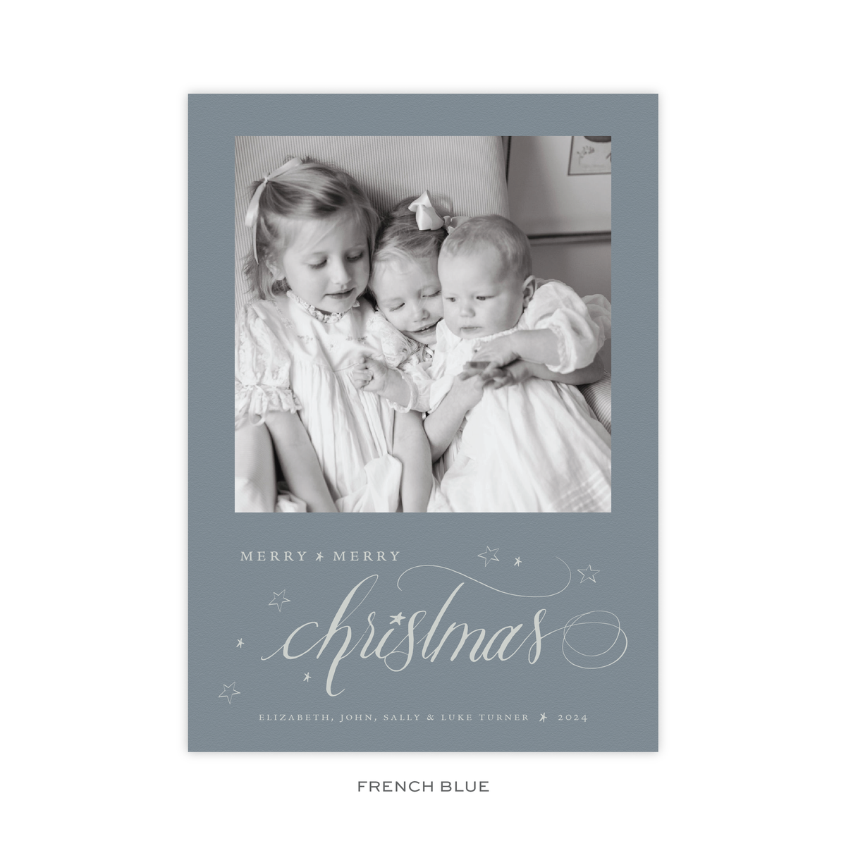 Elizabeth Classic Flat Print Holiday Card, Large (Archive)