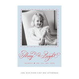 Ellington Letterpress Colored Paper Holiday Card