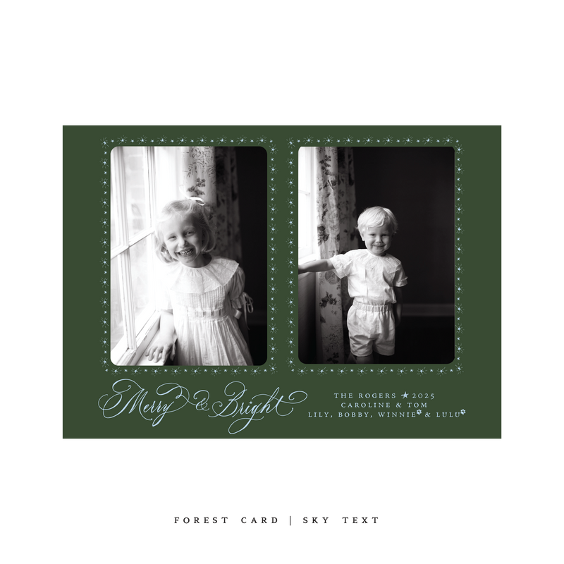 Ellington (2 Photos) Classic Printed Medium Holiday Card