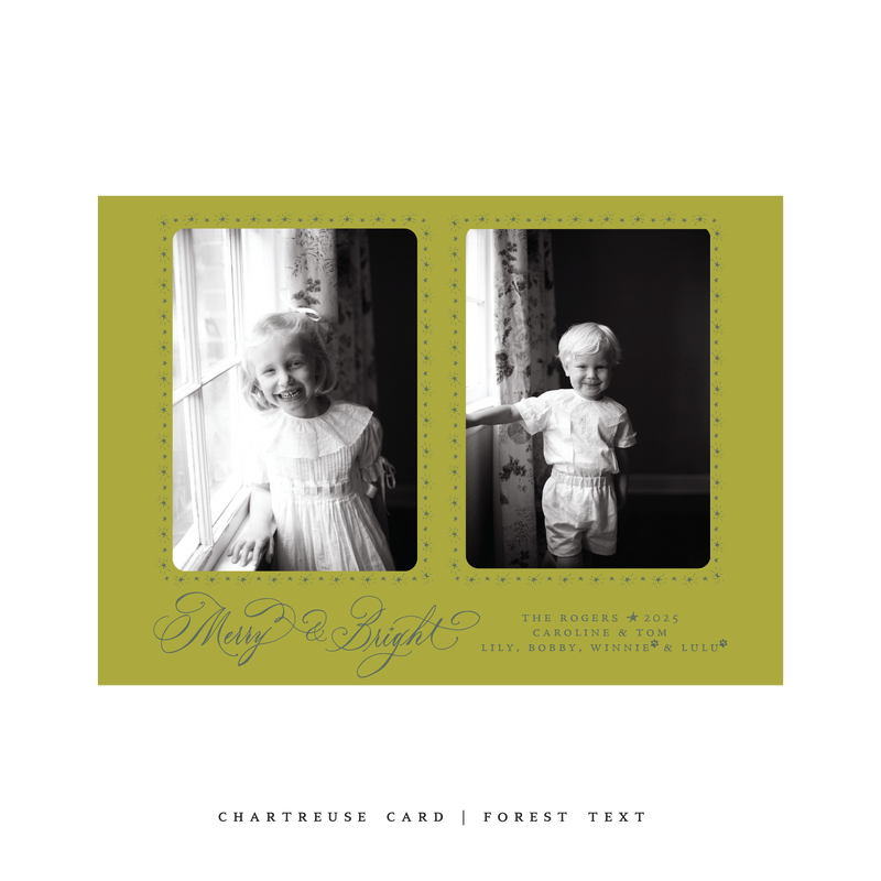 Ellington (2 Photos) Classic Printed Medium Holiday Card