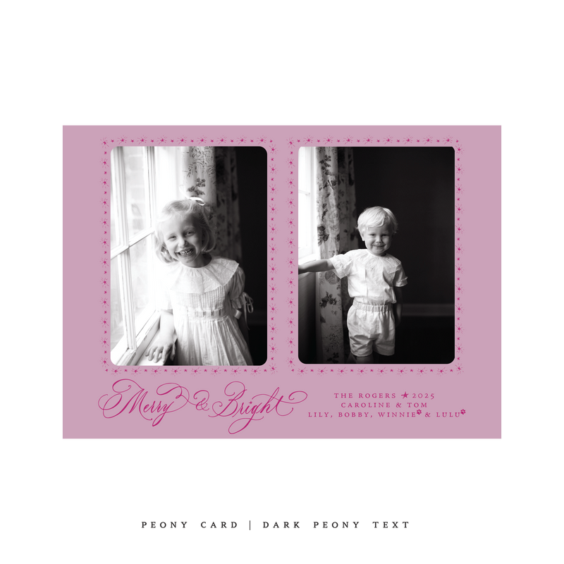 Ellington (2 Photos) Classic Printed Medium Holiday Card