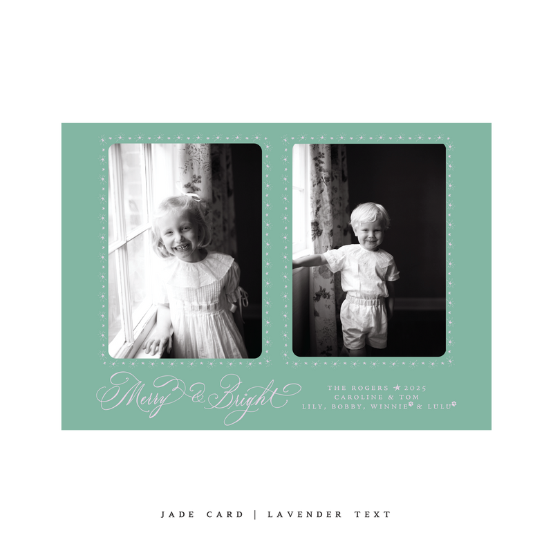 Ellington (2 Photos) Classic Printed Medium Holiday Card