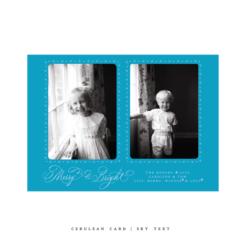 Ellington (2 Photos) Classic Printed Medium Holiday Card