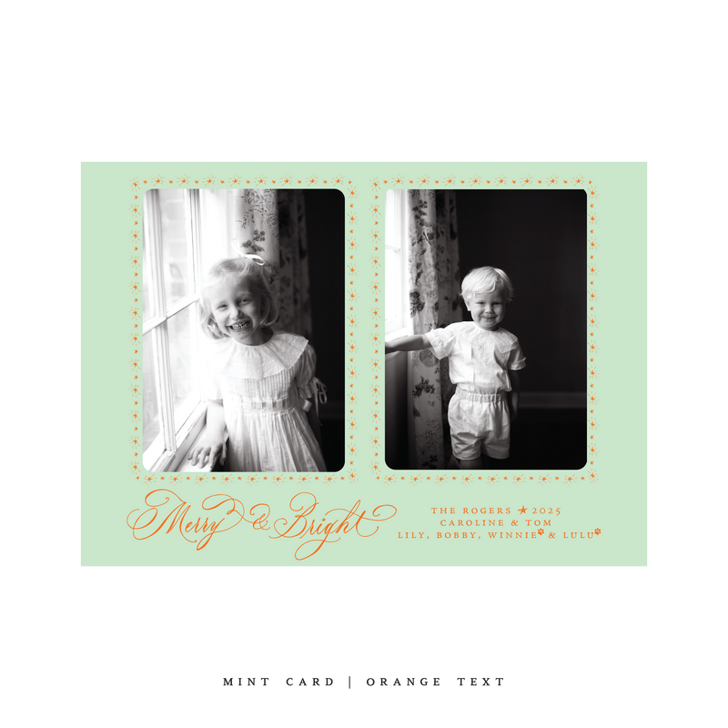 Ellington (2 Photos) Classic Printed Medium Holiday Card