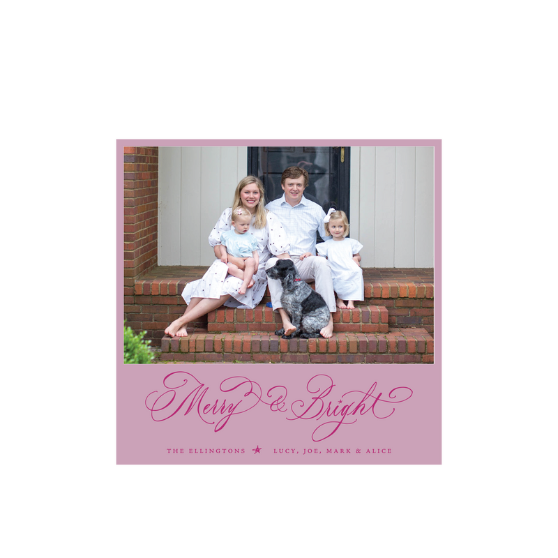 Ellington Classic Printed Small Square Holiday Card