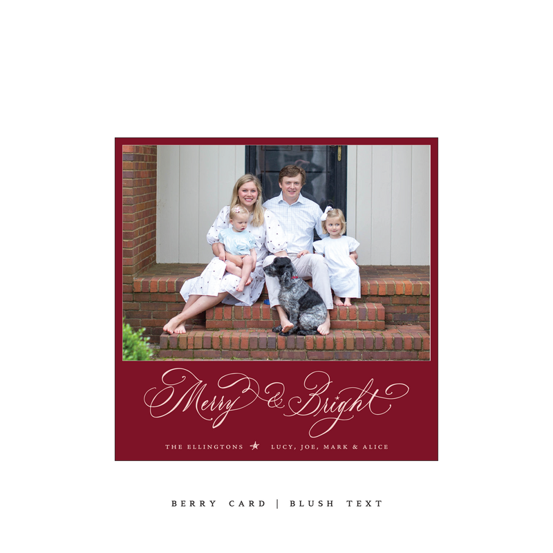Ellington Classic Printed Small Square Holiday Card