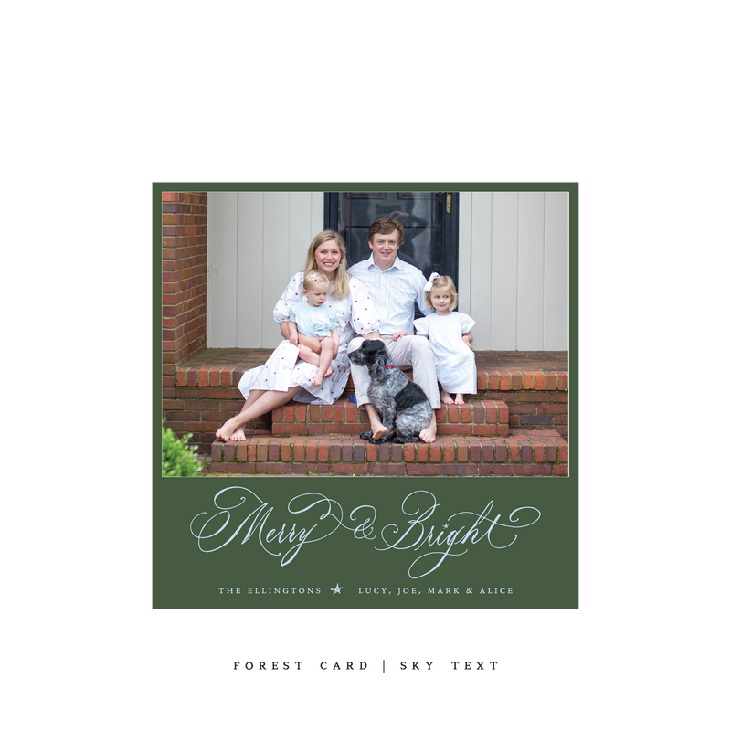 Ellington Classic Printed Small Square Holiday Card