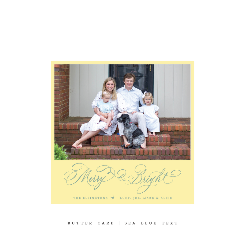 Ellington Classic Printed Small Square Holiday Card
