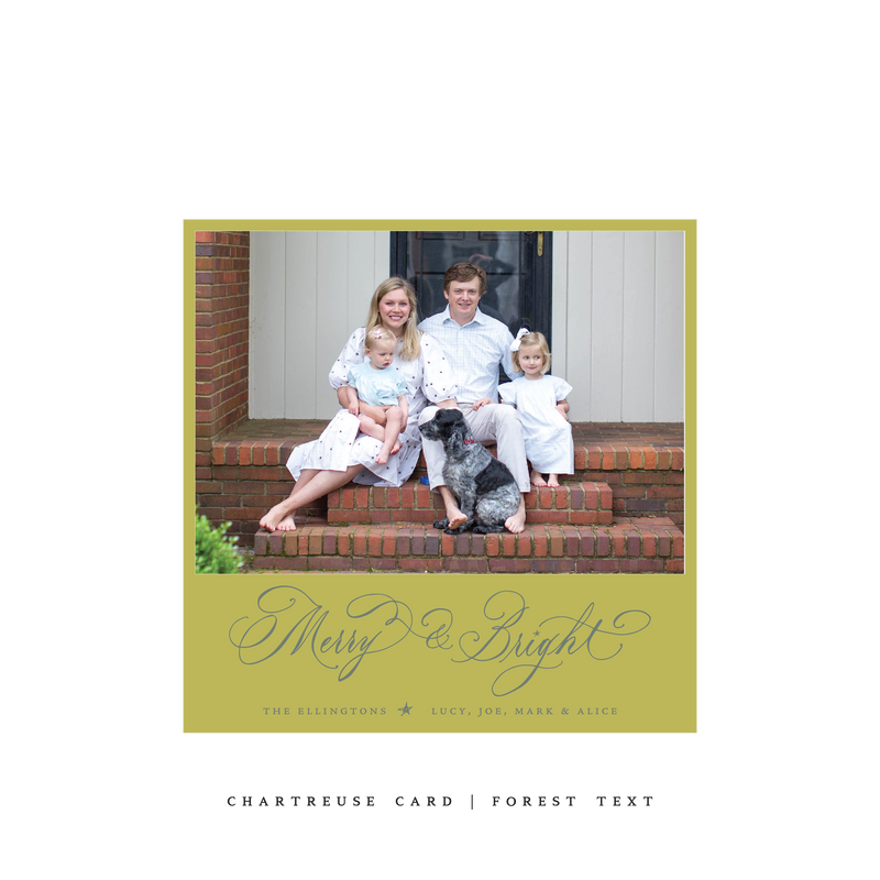 Ellington Classic Printed Small Square Holiday Card