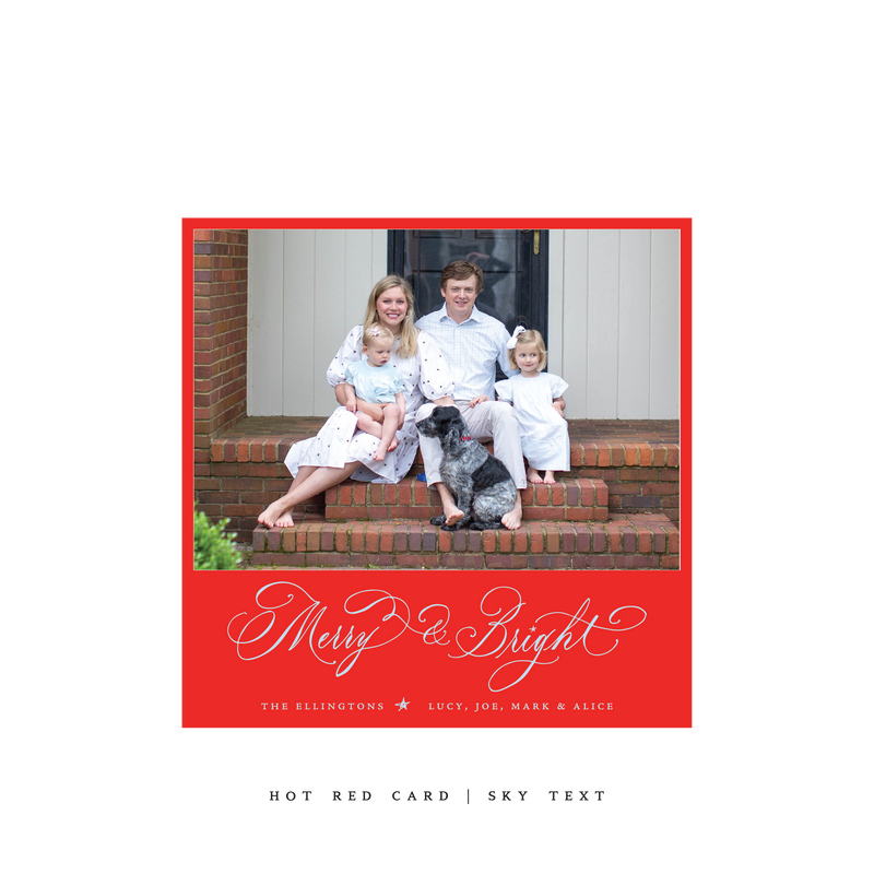 Ellington Classic Printed Small Square Holiday Card