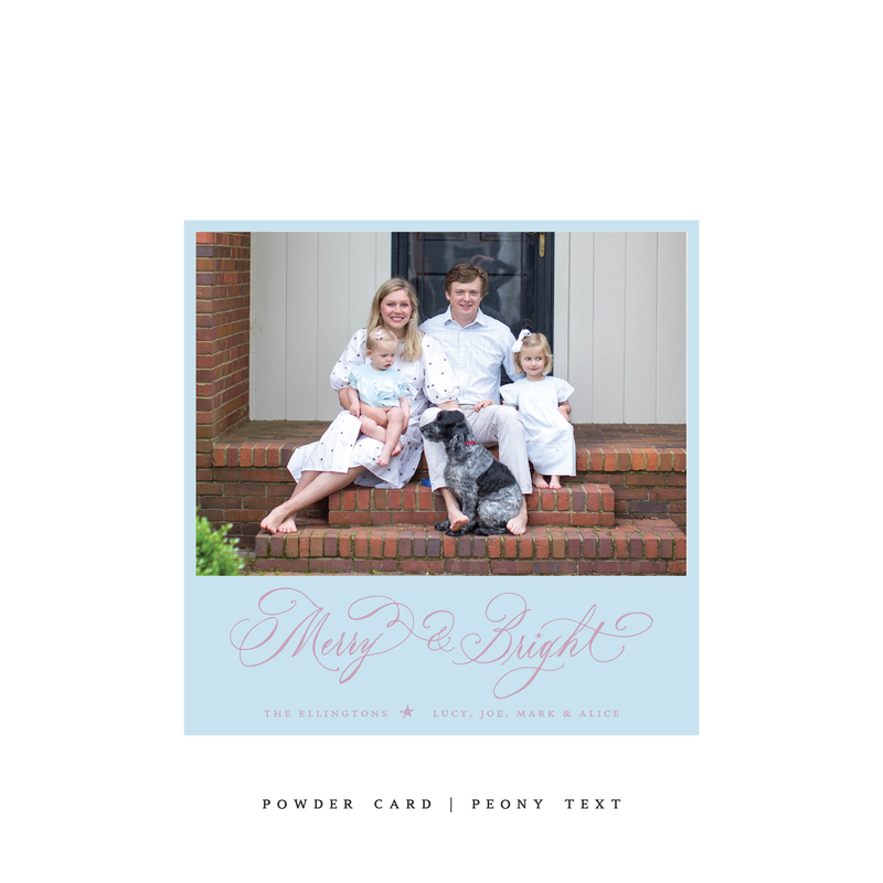 Ellington Classic Printed Small Square Holiday Card