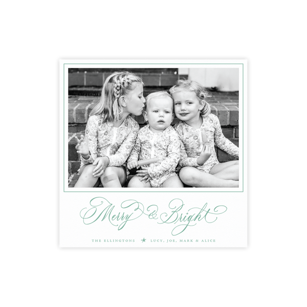 Ellington Letterpress Small Square Holiday Card