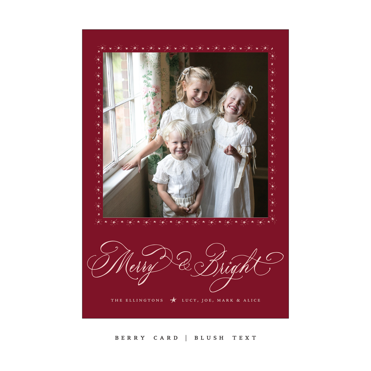 Ellington Classic Flat Print Holiday Card, Large (Archive)