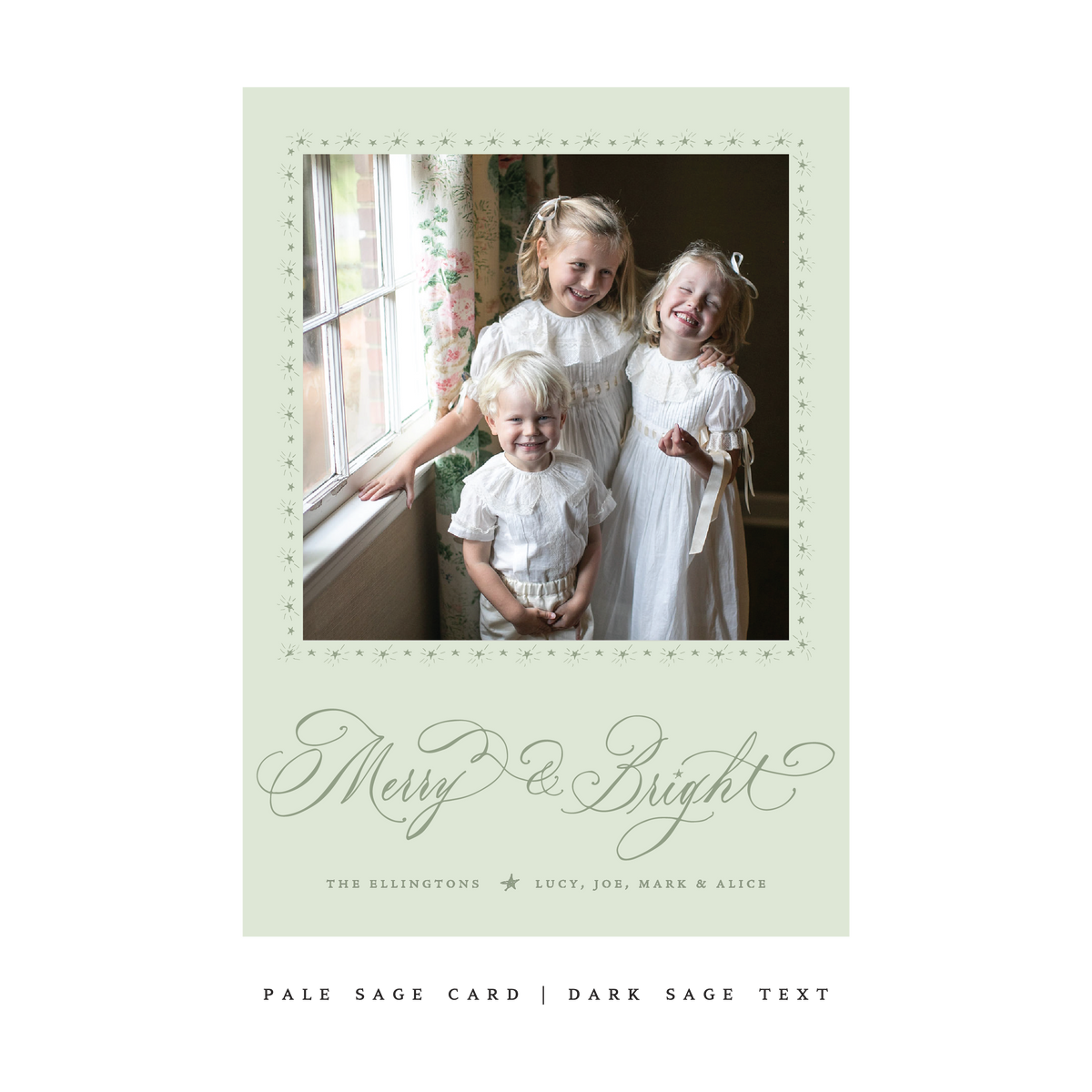 Ellington Classic Flat Print Holiday Card, Large (Archive)