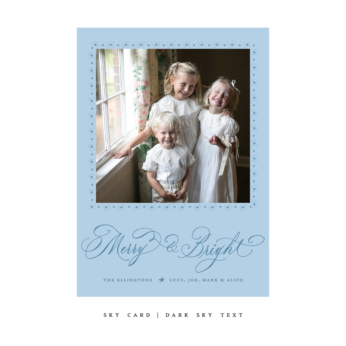 Ellington Classic Flat Print Holiday Card, Large (Archive)