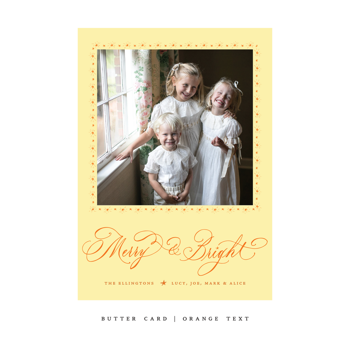 Ellington Classic Flat Print Holiday Card, Large (Archive)
