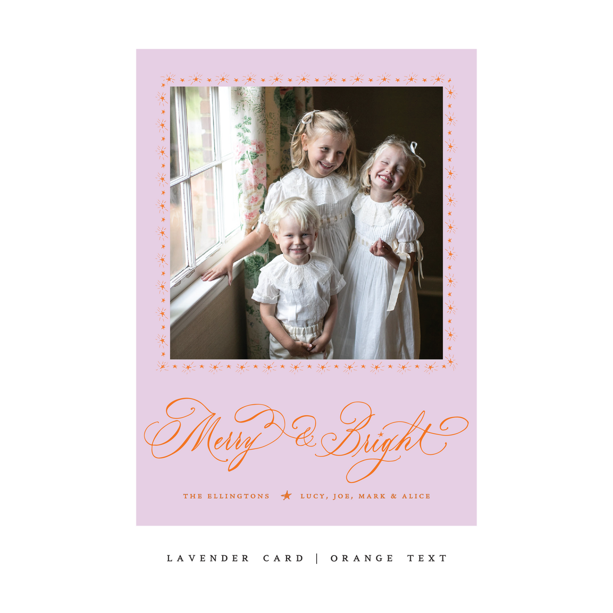 Ellington Classic Flat Print Holiday Card, Large (Archive)