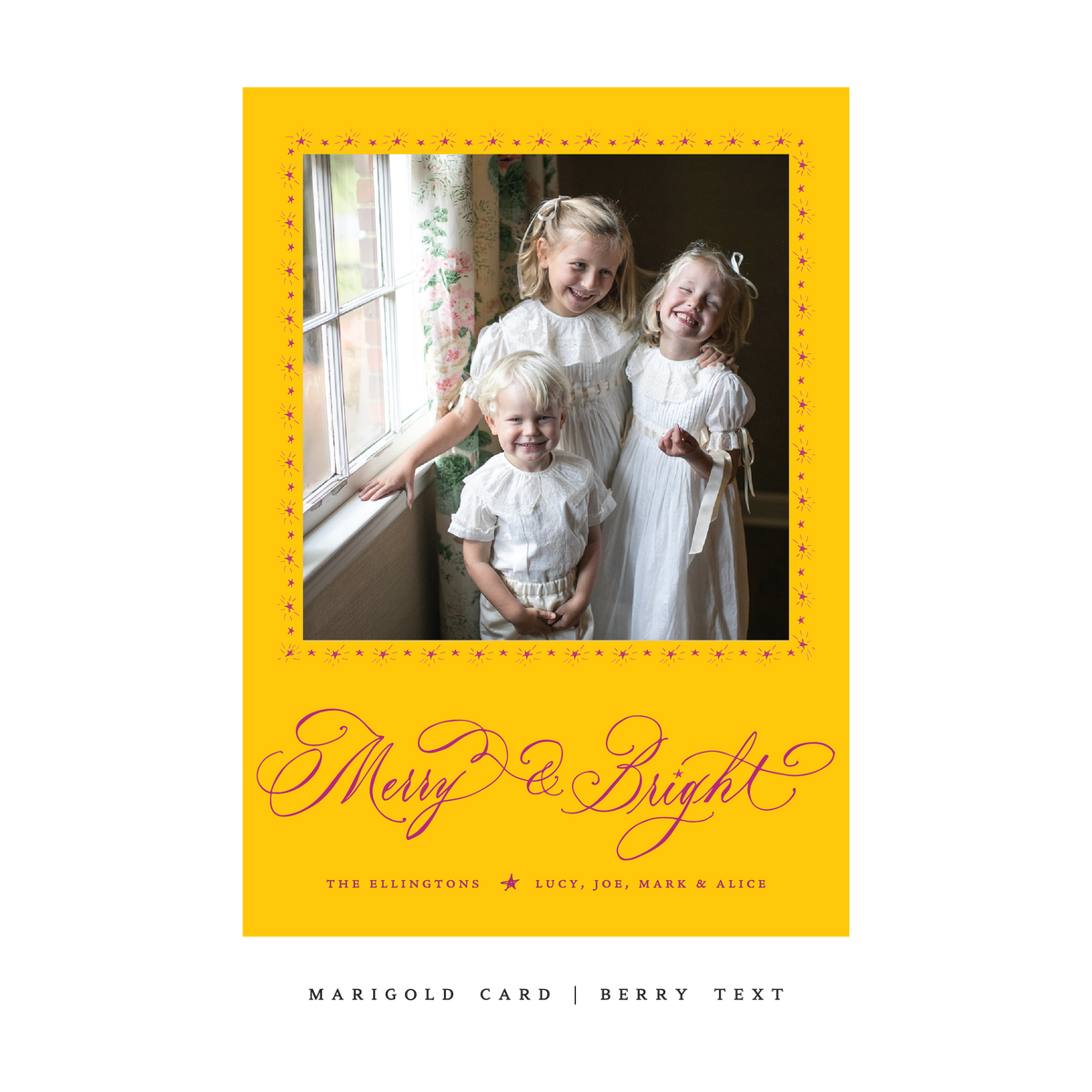 Ellington Classic Flat Print Holiday Card, Large (Archive)