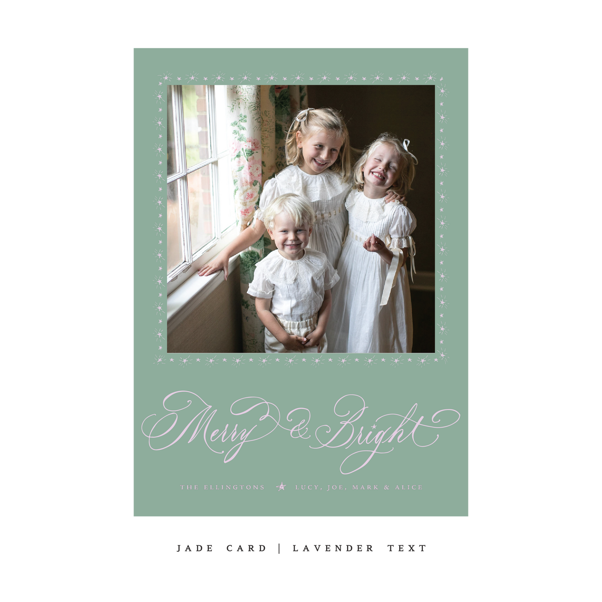 Ellington Classic Flat Print Holiday Card, Large (Archive)