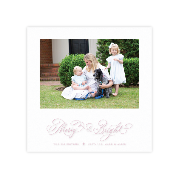 Ellington Engraved Large Square Holiday Card