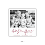 Ellington Engraved Small Square Holiday Card