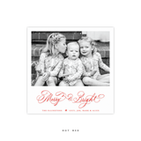 Ellington Engraved Small Square Holiday Card