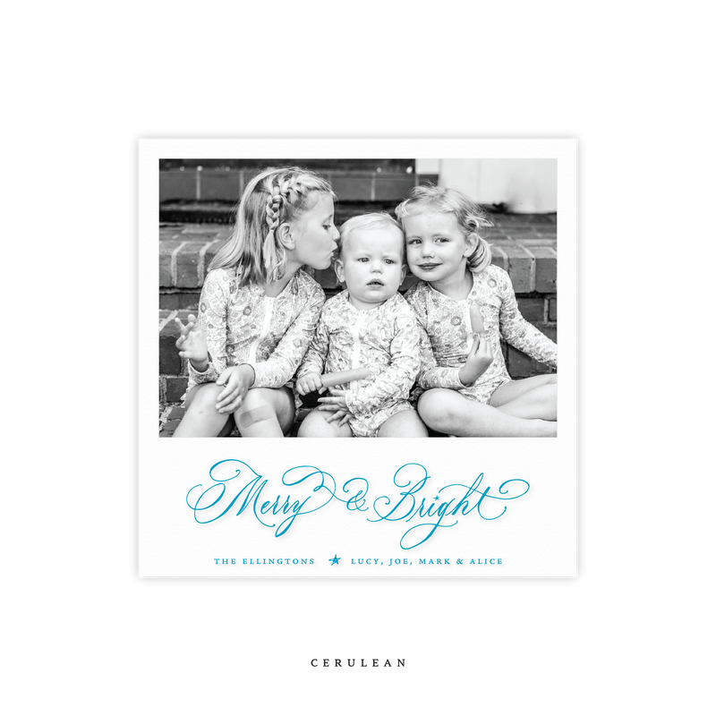 Ellington Engraved Small Square Holiday Card