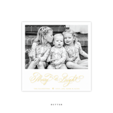 Ellington Engraved Small Square Holiday Card