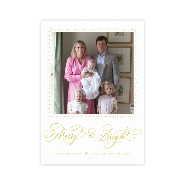 Ellington Letterpress Medium Holiday Card