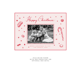 Evie 1-Color Engraved Medium Holiday Card
