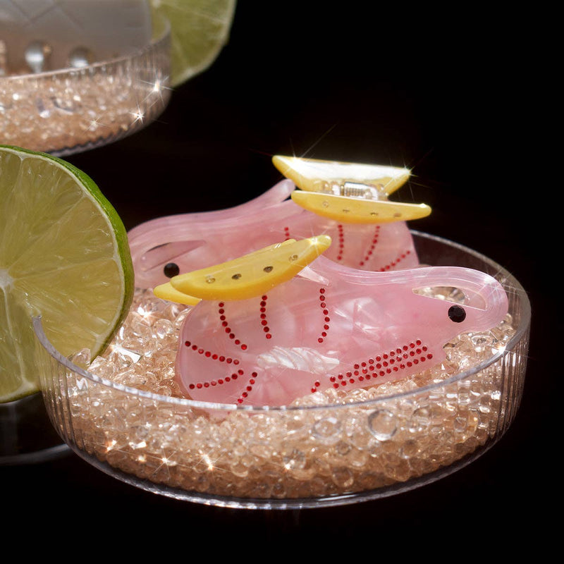 Shrimp Cocktail with Lemon Small Hair Claw Clip